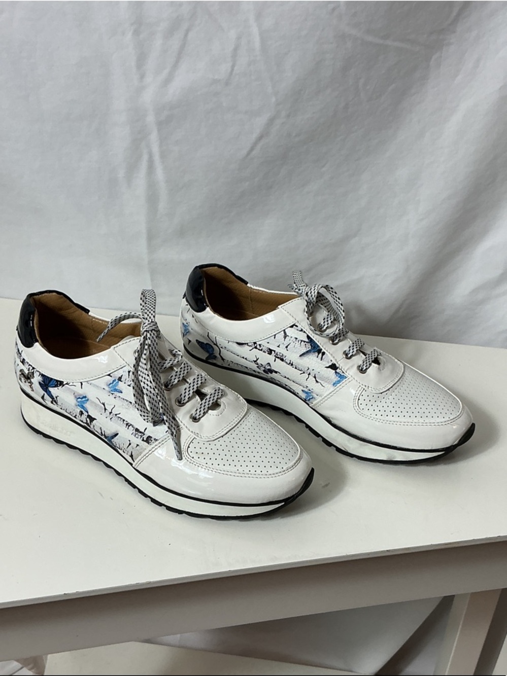 Cavalinho Women's White Sneakers with Butterfly Accent